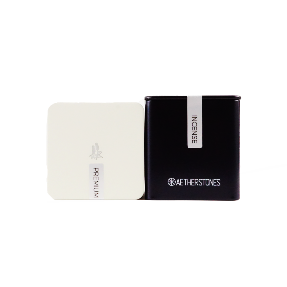 AETHERSTONES  Natural Patchouli Backflow Incense Cone - Smudging, Cleansing and Purifying
