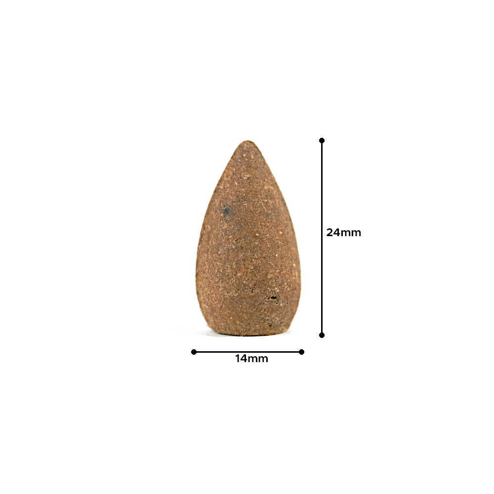 AETHERSTONES  Natural Patchouli Backflow Incense Cone - Smudging, Cleansing and Purifying